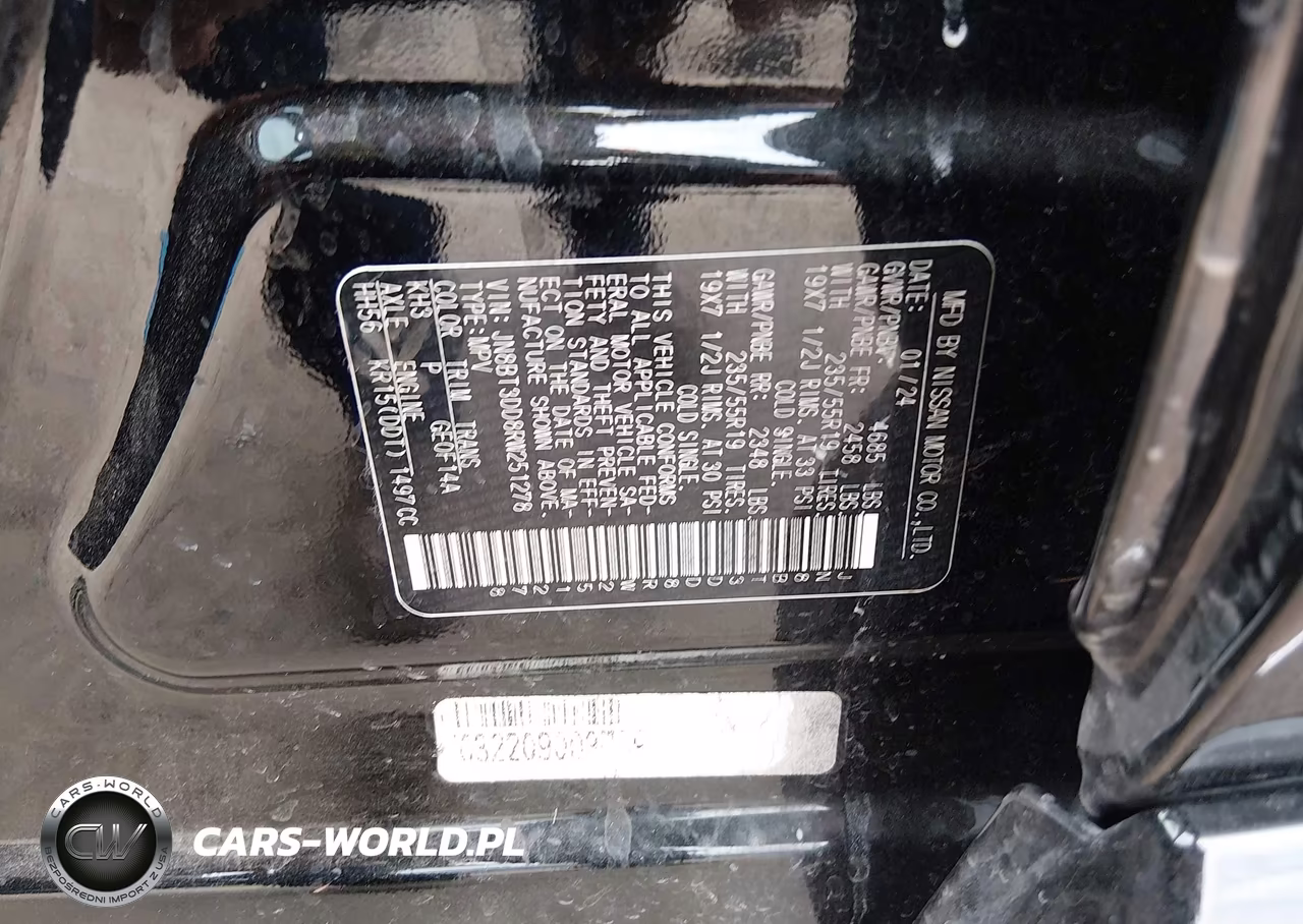 2024 Nissan Rogue Platinum Intelligent Awd VIN:JN8BT3DD8RW251278 - 8