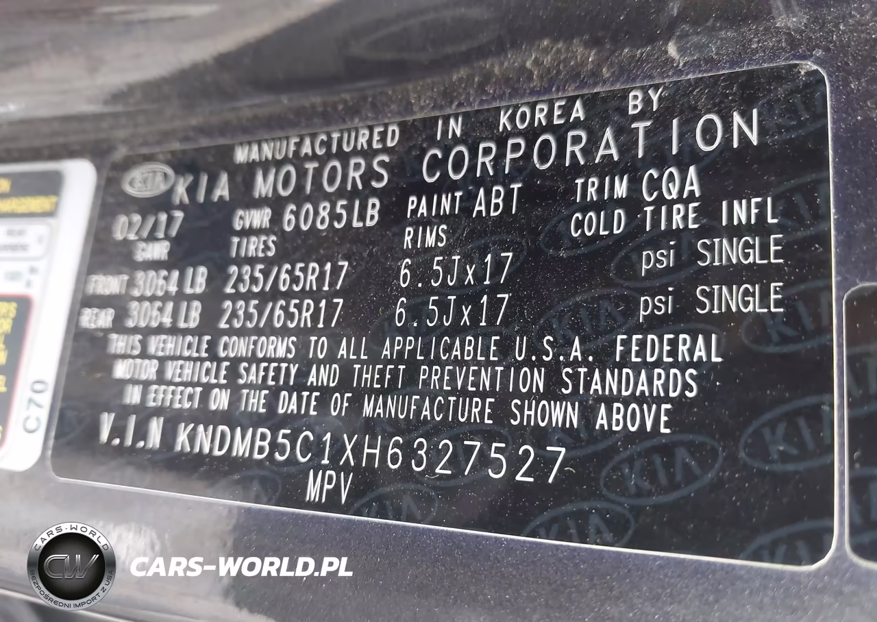 2017 Kia Sedona Lx VIN:KNDMB5C1XH6327527 - 9