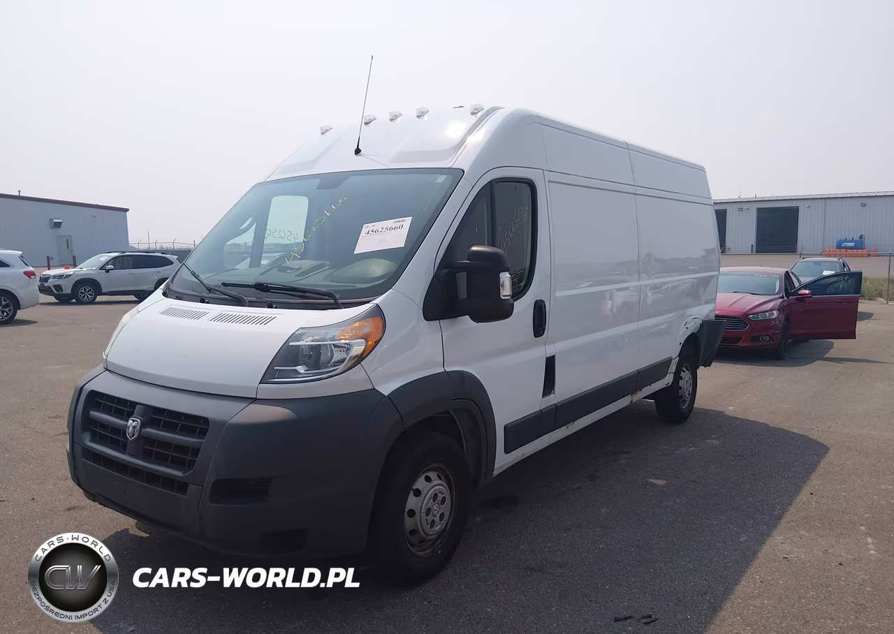 2017 Ram Promaster 2500 High Roof 159 Wb VIN:3C6TRVDG0HE542975 - 2
