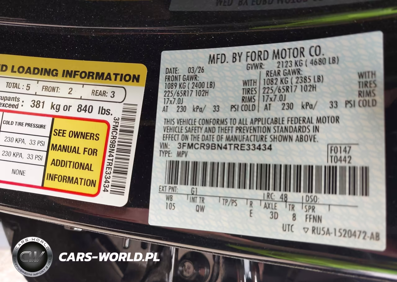 2026 Ford Bronco Sport Big Bend VIN:3FMCR9BN4TRE33434 - 9