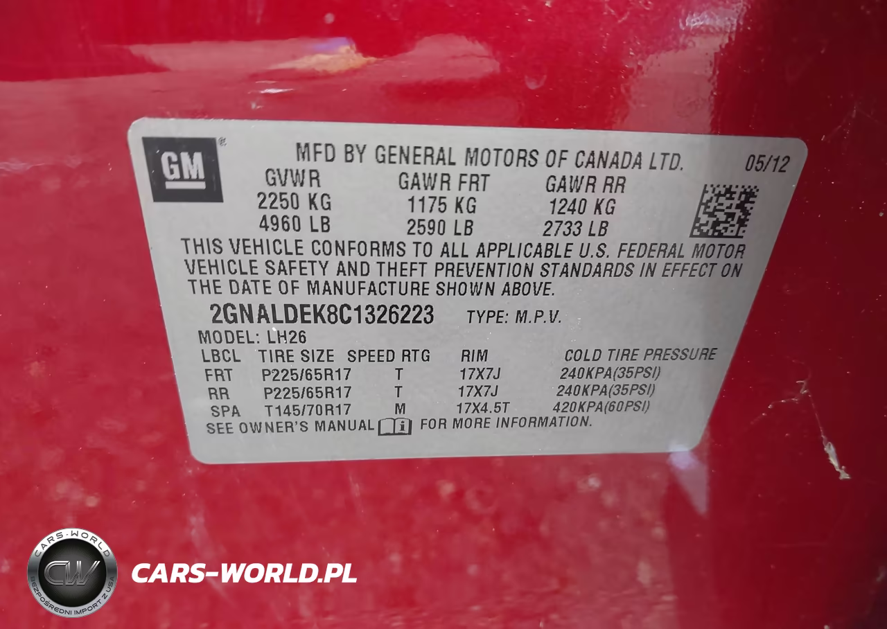 2012 Chevrolet Equinox Lt W-1Lt VIN:2GNALDEK8C1326223 - 9
