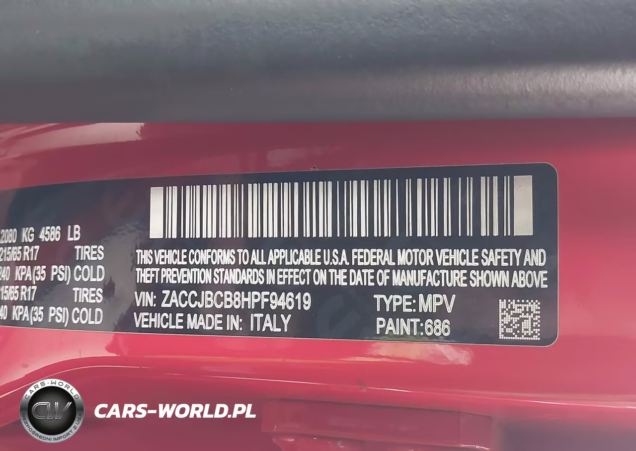 2017 Jeep Renegade Trailhawk VIN:ZACCJBCB8HPF94619 - 9