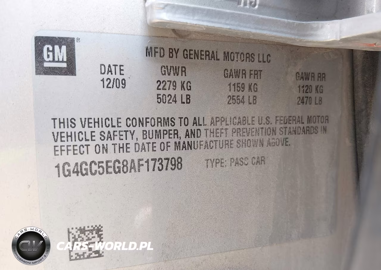 2010 Buick Lacrosse Cxl VIN:1G4GC5EG8AF173798 - 9