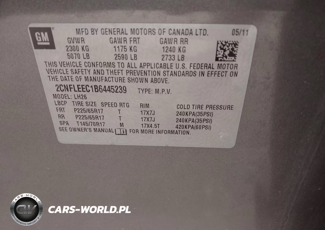 2011 Chevrolet Equinox Lt W-1Lt VIN:2CNFLEEC1B6445239 - 9