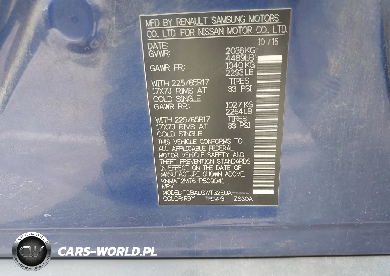 2017 Nissan Rogue Sv VIN:KNMAT2MT6HP509041 - 9