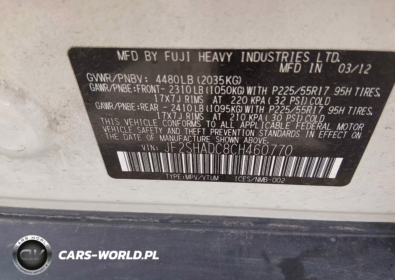 2012 Subaru Forester 2.5X Premium VIN:JF2SHADC8CH460770 - 9