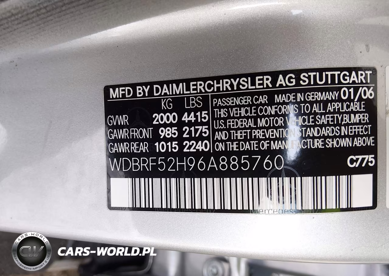 2006 Mercedes-Benz C 230 Sport VIN:WDBRF52H96A885760 - 9