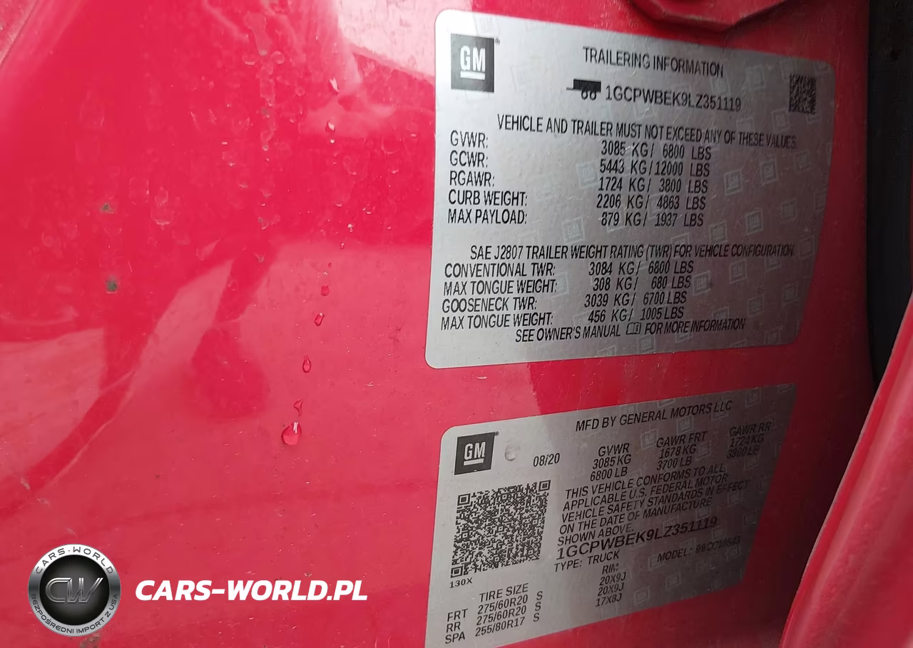 2020 Chevrolet Silverado 1500 2Wd Short Bed Custom VIN:1GCPWBEK9LZ351119 - 9