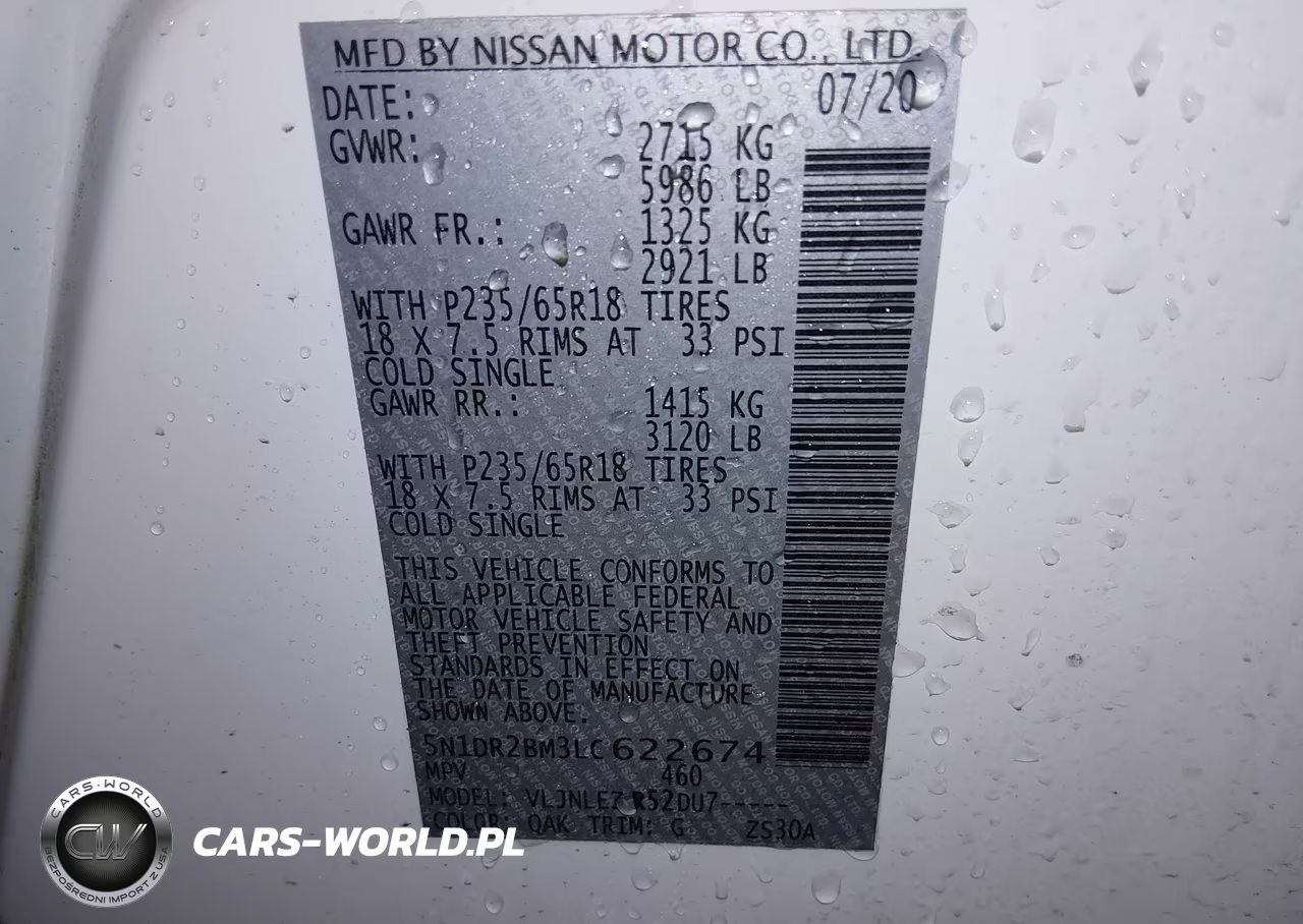 2020 Nissan Pathfinder Sv 4Wd VIN:5N1DR2BM3LC622674 - 9