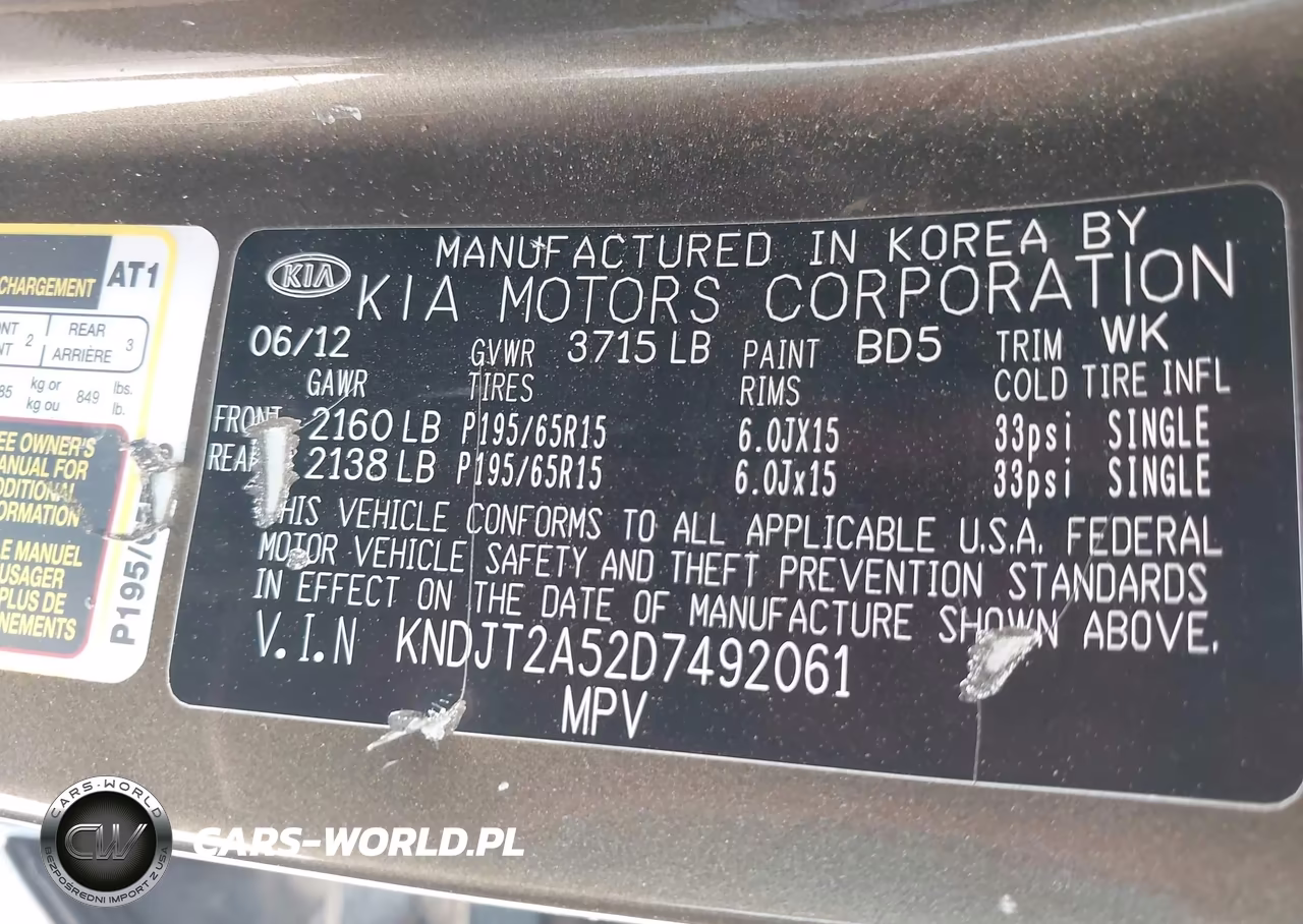 2013 Kia Soul VIN:KNDJT2A52D7492061 - 9