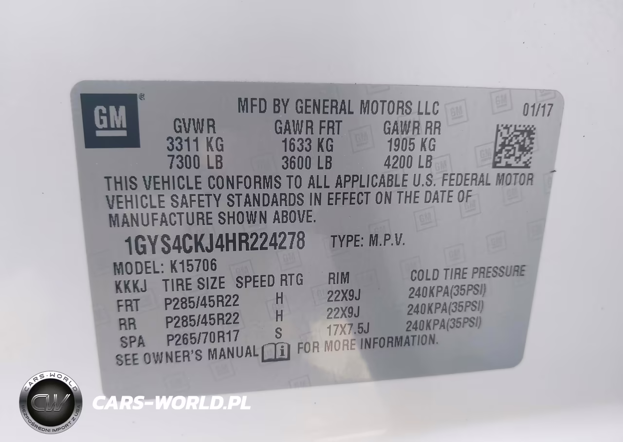 2017 Cadillac Escalade Premium Luxury VIN:1GYS4CKJ4HR224278 - 9