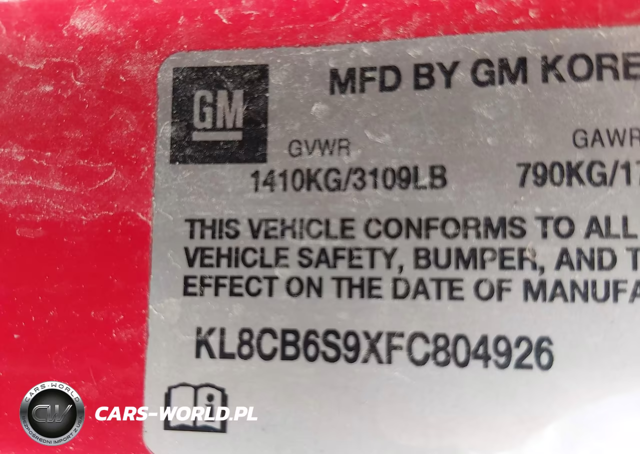 2015 Chevrolet Spark Ls Cvt VIN:KL8CB6S9XFC804926 - 9