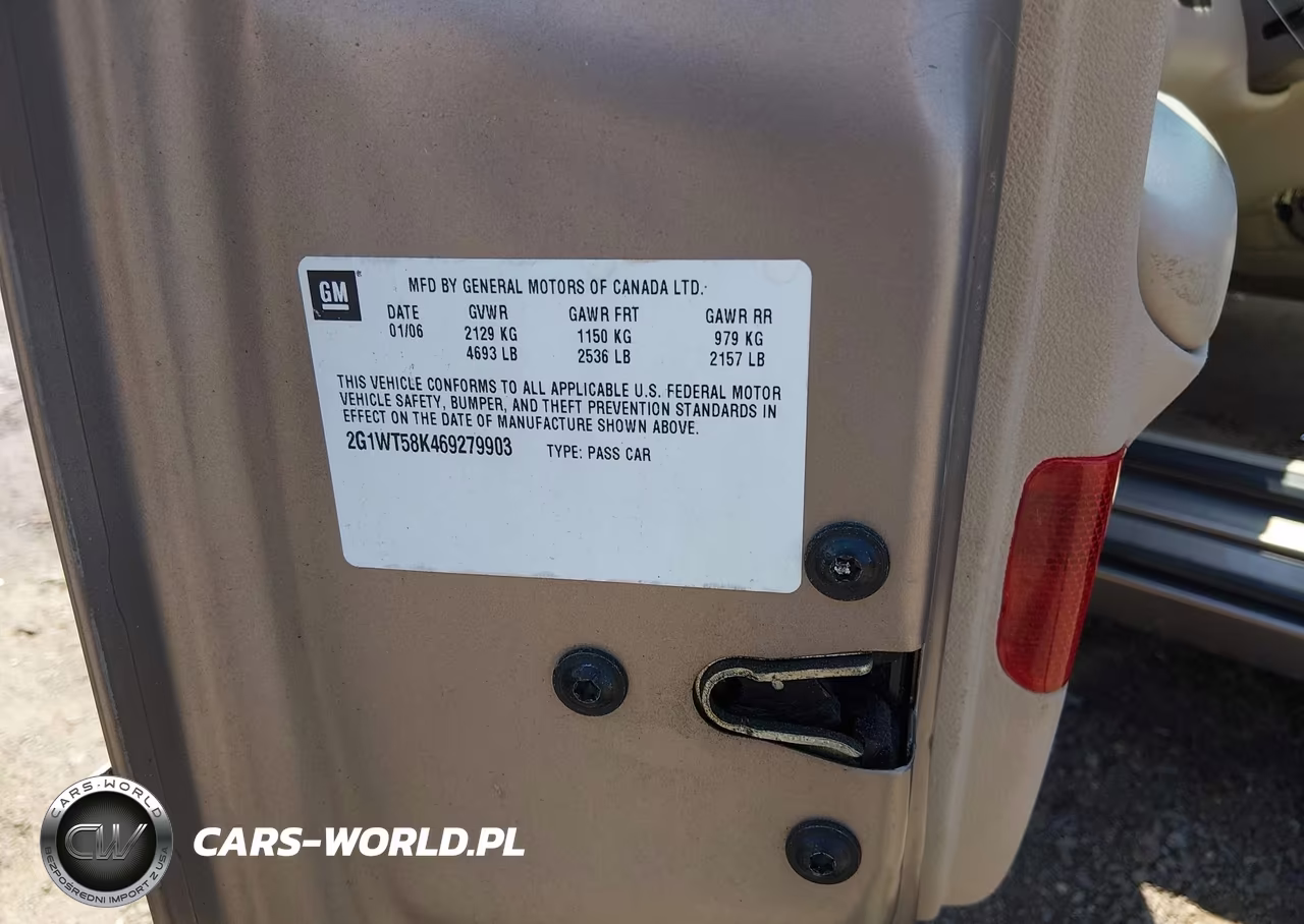 2006 Chevrolet Impala Lt VIN:2G1WT58K469279903 - 9