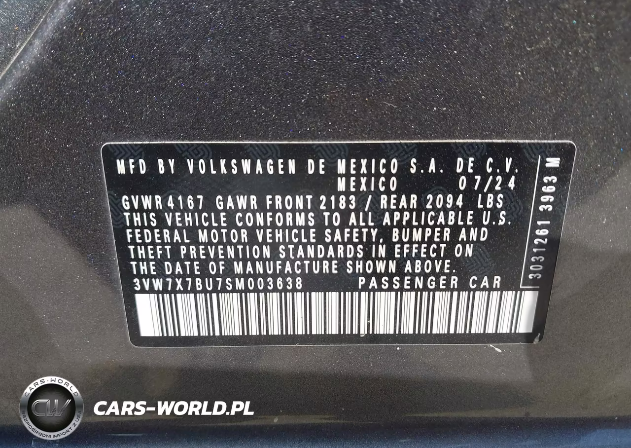 2025 Volkswagen Jetta 1.5T Se VIN:3VW7X7BU7SM003638 - 9
