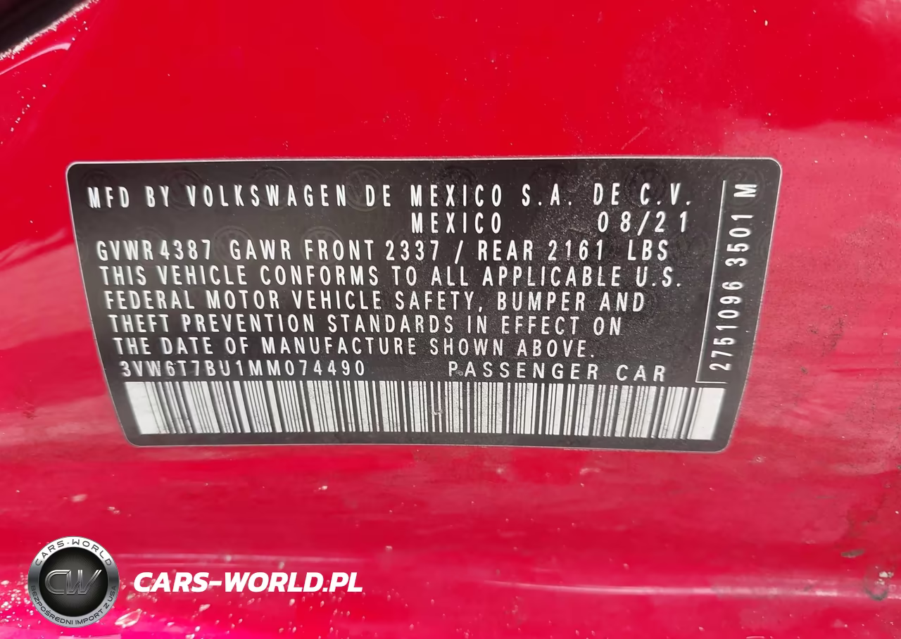 2021 Volkswagen Jetta Gli 2.0T Autobahn-2.0T S VIN:3VW6T7BU1MM074490 - 9