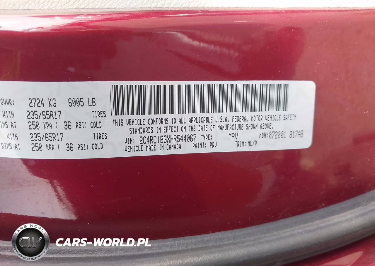2017 Chrysler Pacifica Touring-L VIN:2C4RC1BGXHR544067 - 9
