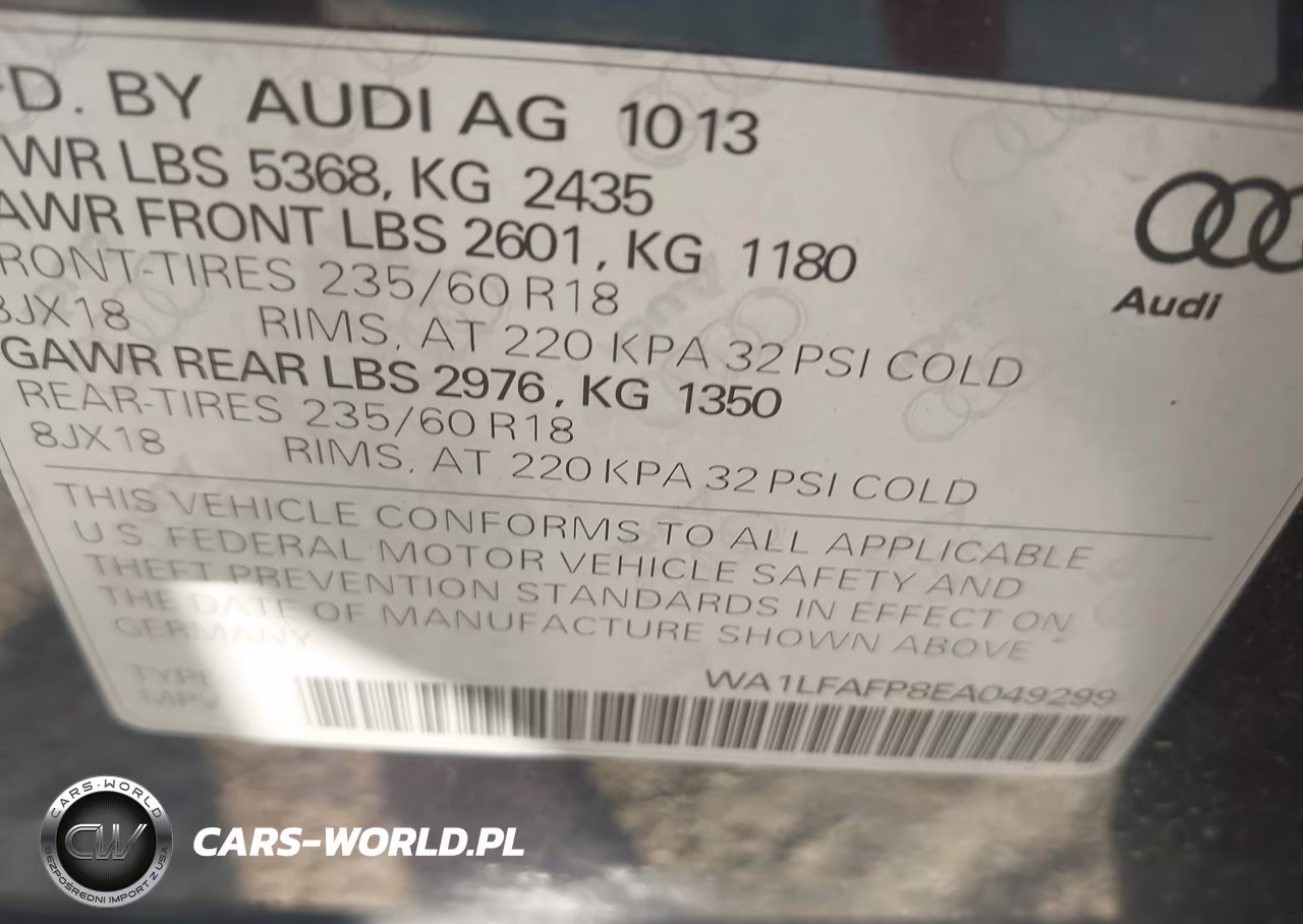 2014 Audi Q5 2.0T Premium VIN:WA1LFAFP8EA049299 - 9
