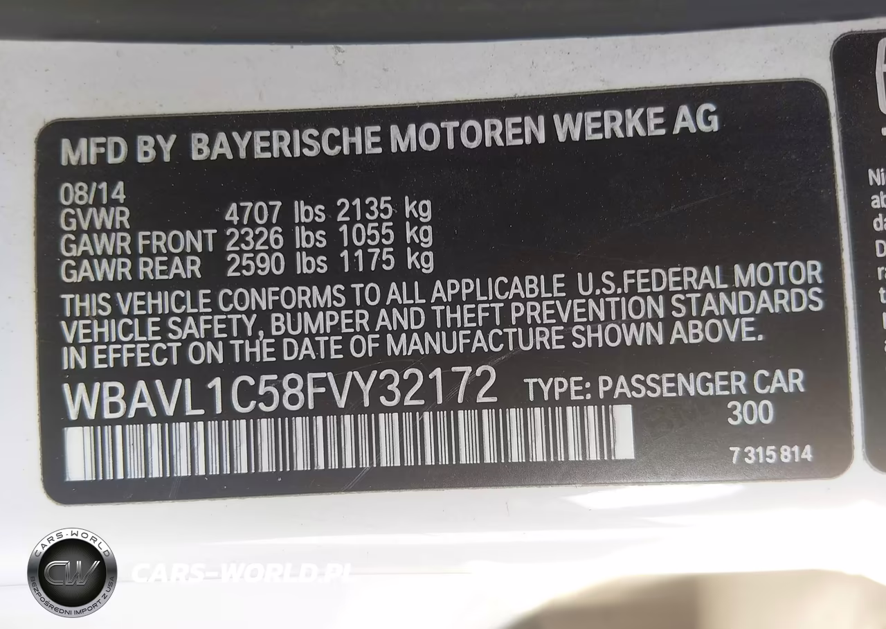 2015 BMW X1 xDrive28I VIN:WBAVL1C58FVY32172 - 9
