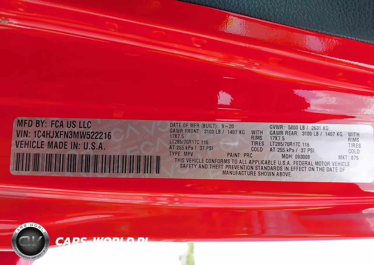 2021 Jeep Wrangler Unlimited Rubicon 4X4 VIN:1C4HJXFN3MW522216 - 9