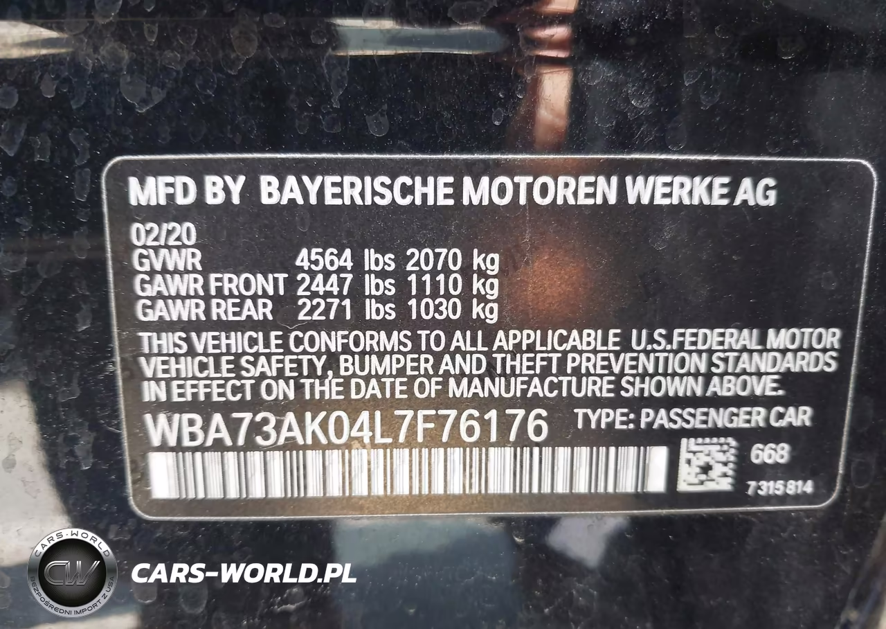 2020 BMW 228I Gran Coupe xDrive VIN:WBA73AK04L7F76176 - 9