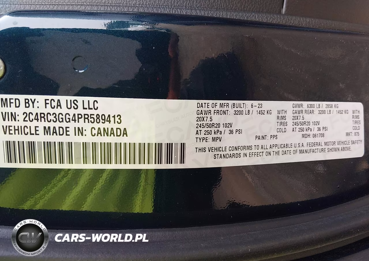 2023 Chrysler Pacifica Limited Awd VIN:2C4RC3GG4PR589413 - 9