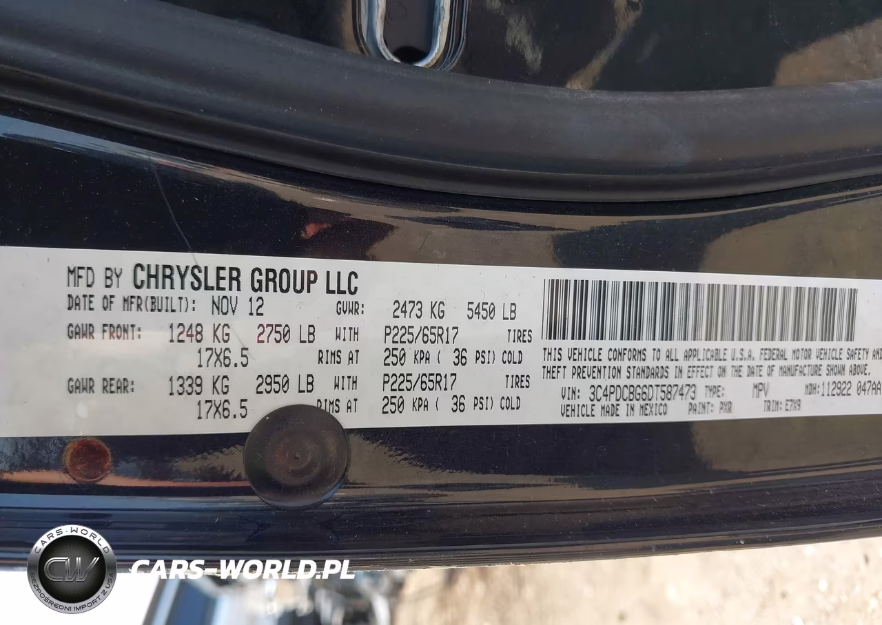 2013 Dodge Journey Sxt VIN:3C4PDCBG6DT587473 - 9