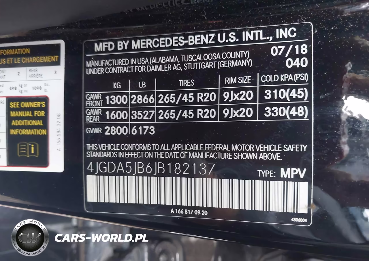2018 Mercedes-Benz Gle 350 VIN:4JGDA5JB6JB182137 - 9