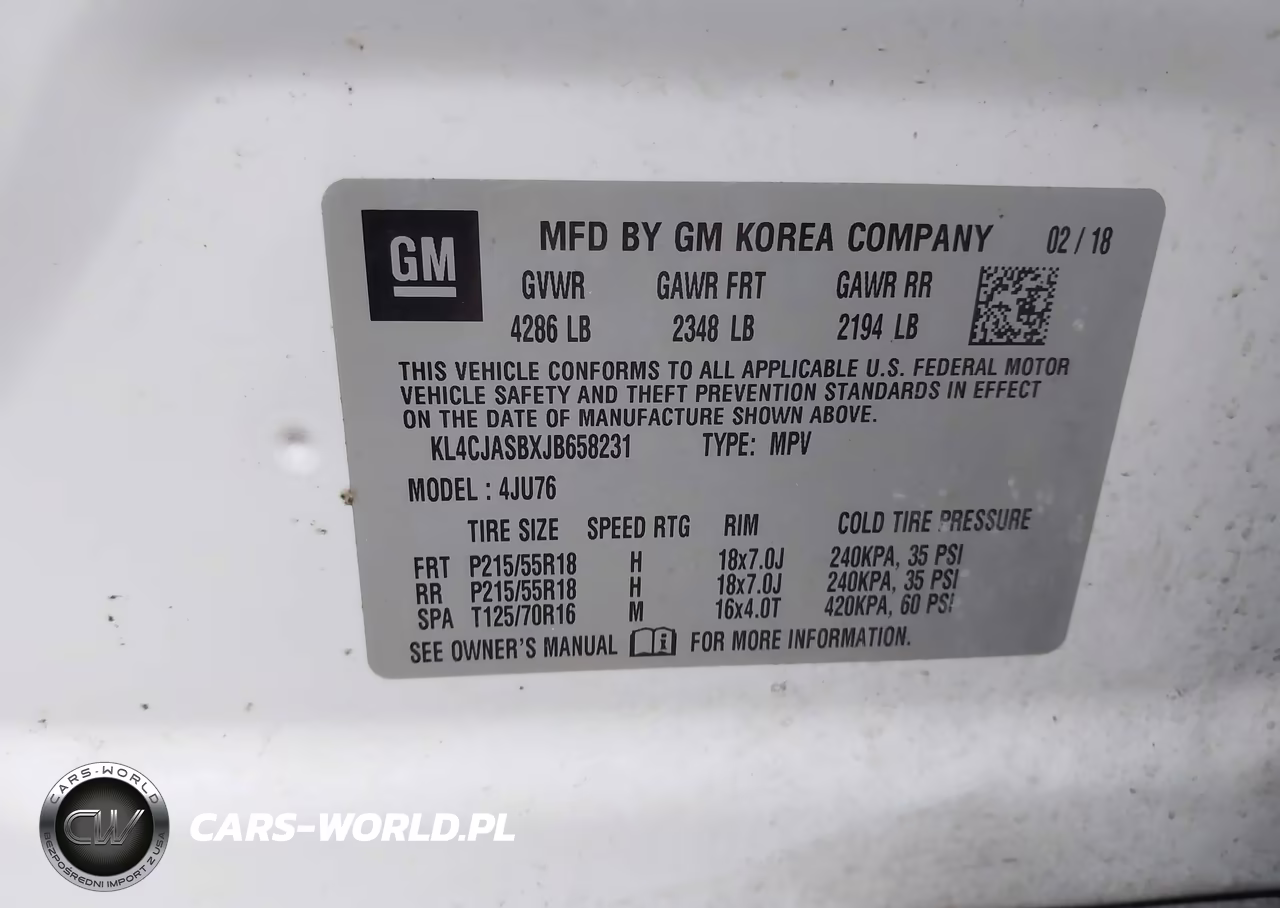 2018 Buick Encore Preferred VIN:KL4CJASBXJB658231 - 9