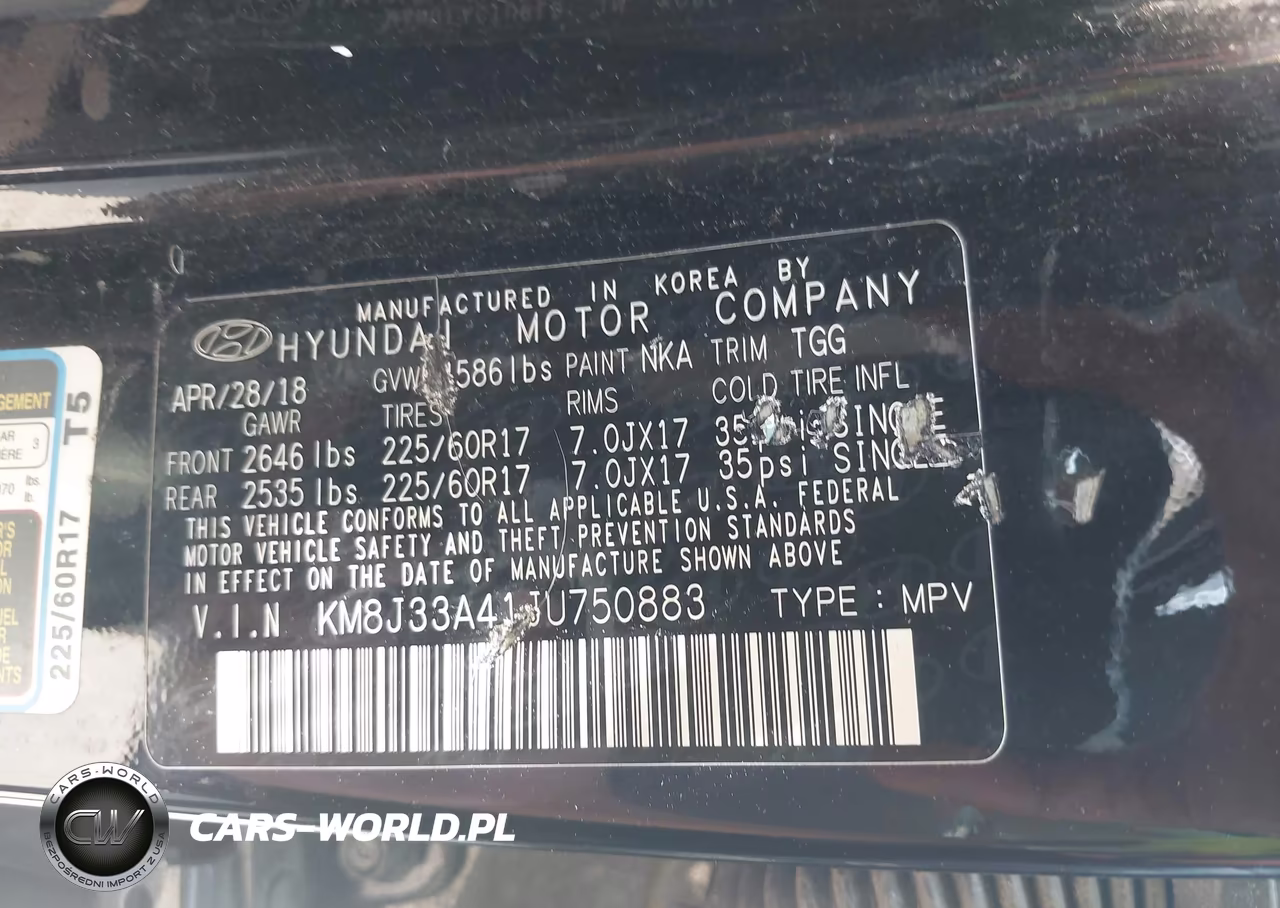 2018 Hyundai Tucson Sel VIN:KM8J33A41JU750883 - 9