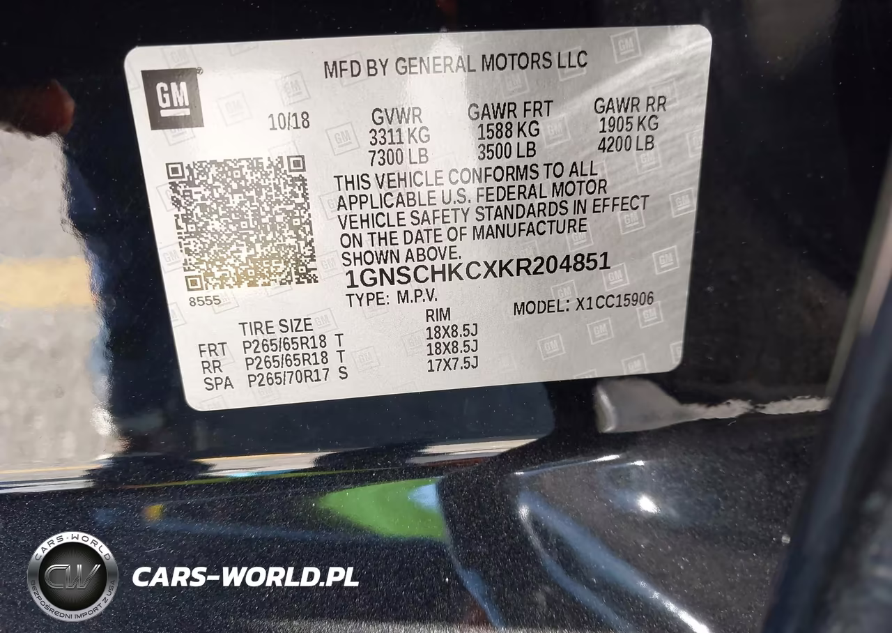2019 Chevrolet Suburban Lt VIN:1GNSCHKCXKR204851 - 9