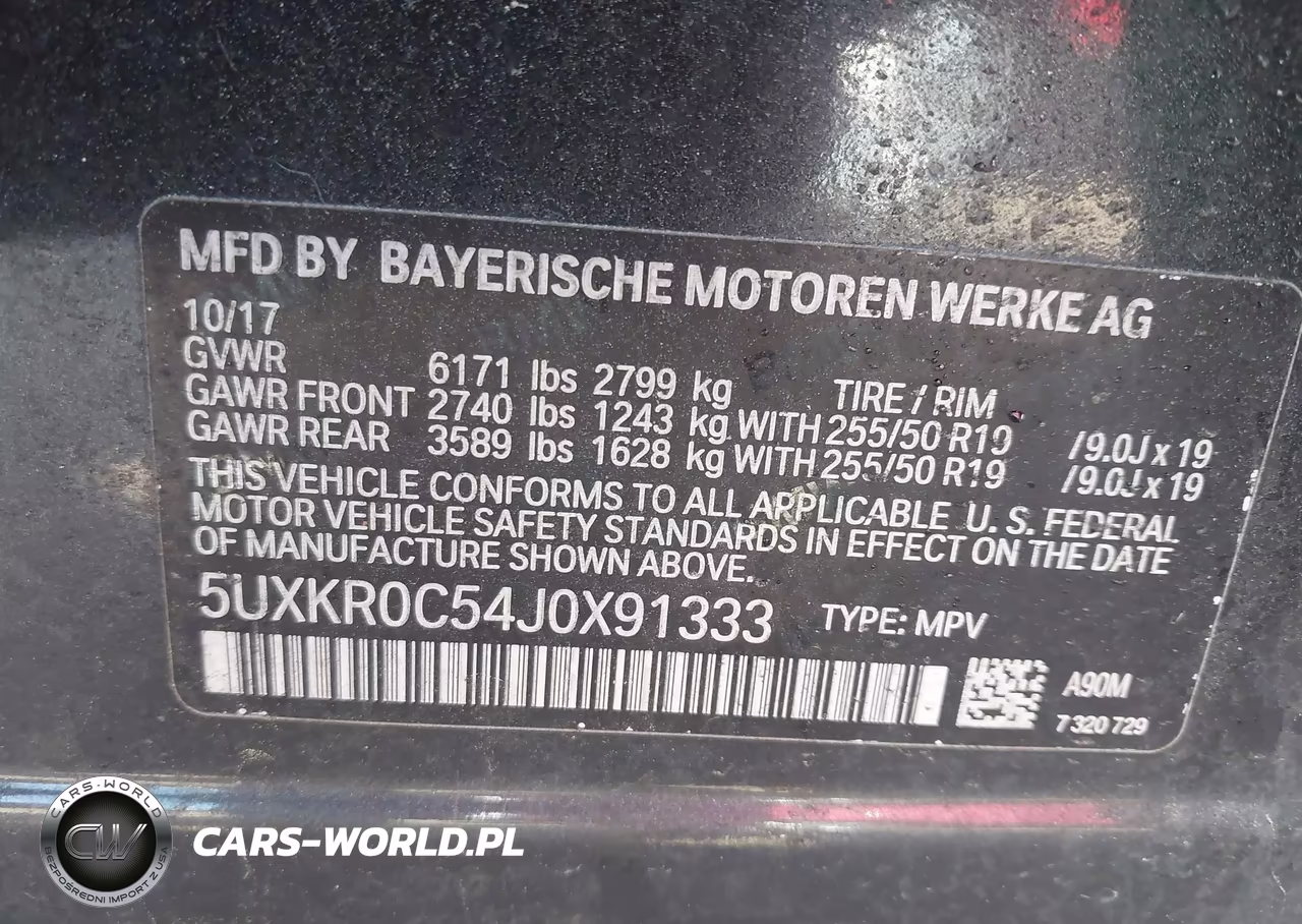2018 BMW X5 xDrive35I VIN:5UXKR0C54J0X91333 - 9