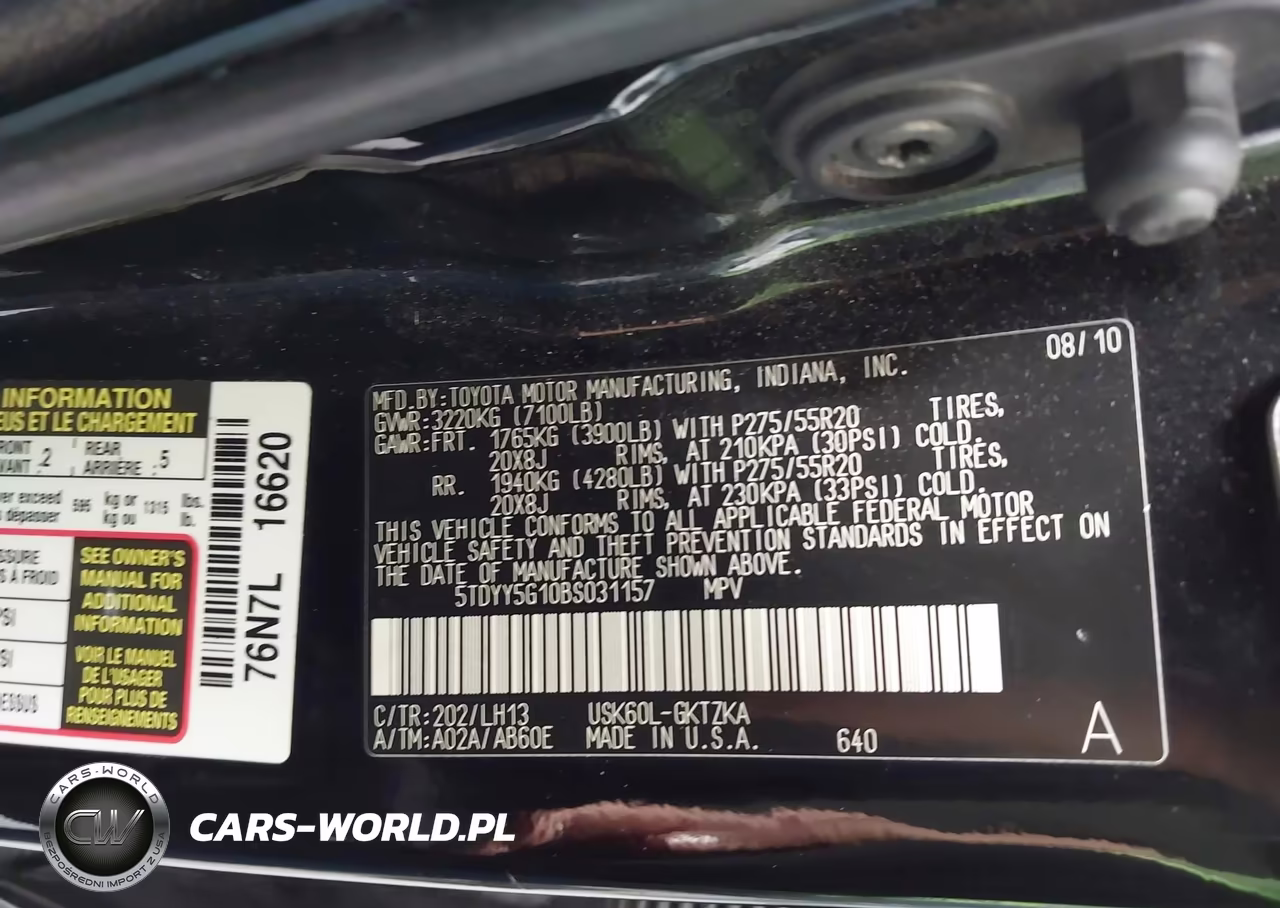 2011 Toyota Sequoia Platinum 5.7L V8 VIN:5TDYY5G10BS031157 - 9