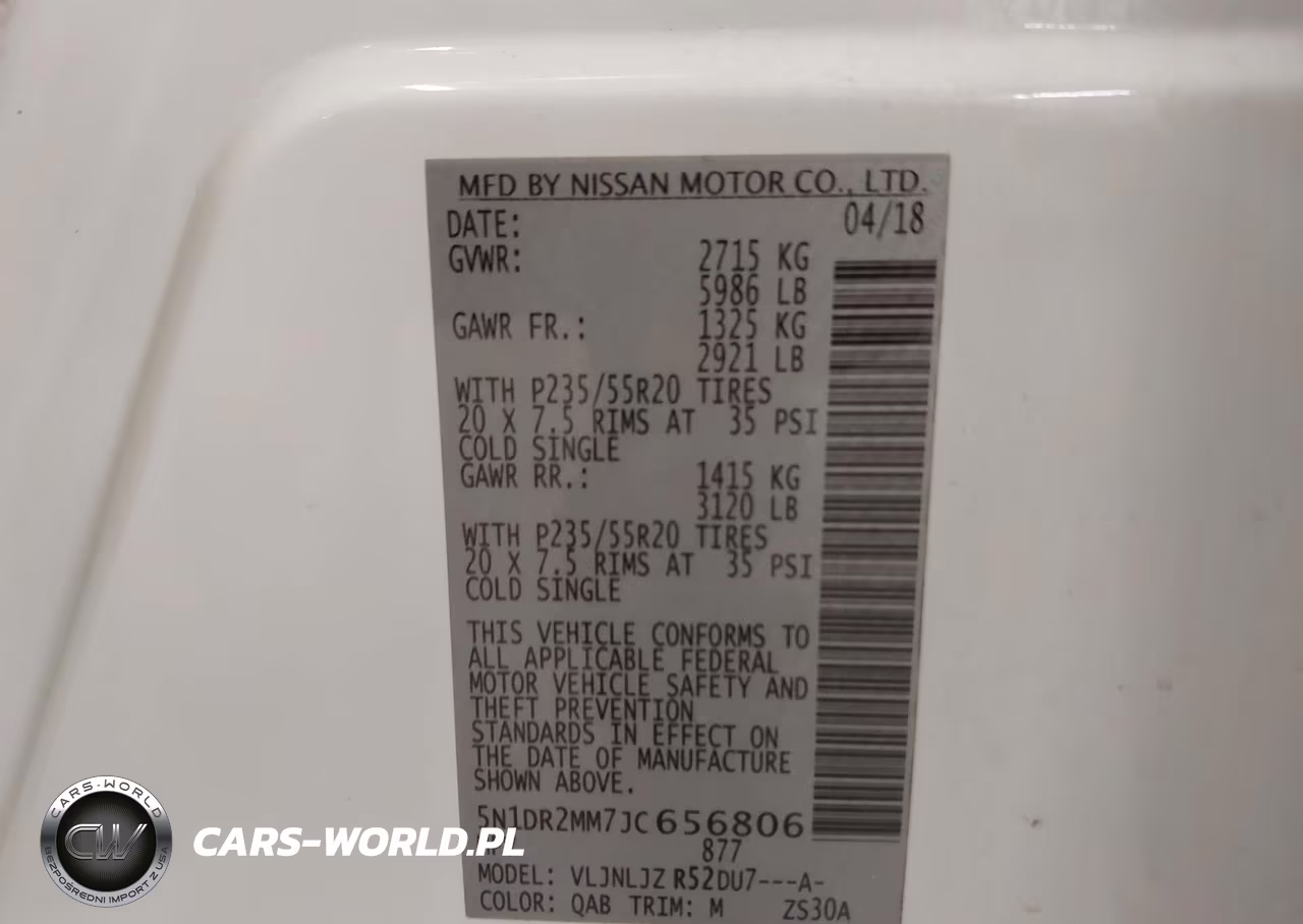 2018 Nissan Pathfinder Platinum VIN:5N1DR2MM7JC656806 - 9