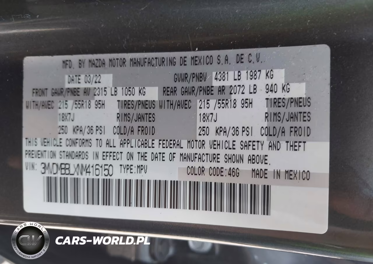 2022 Mazda Cx-30 Select VIN:3MVDMBBLXNM416150 - 9