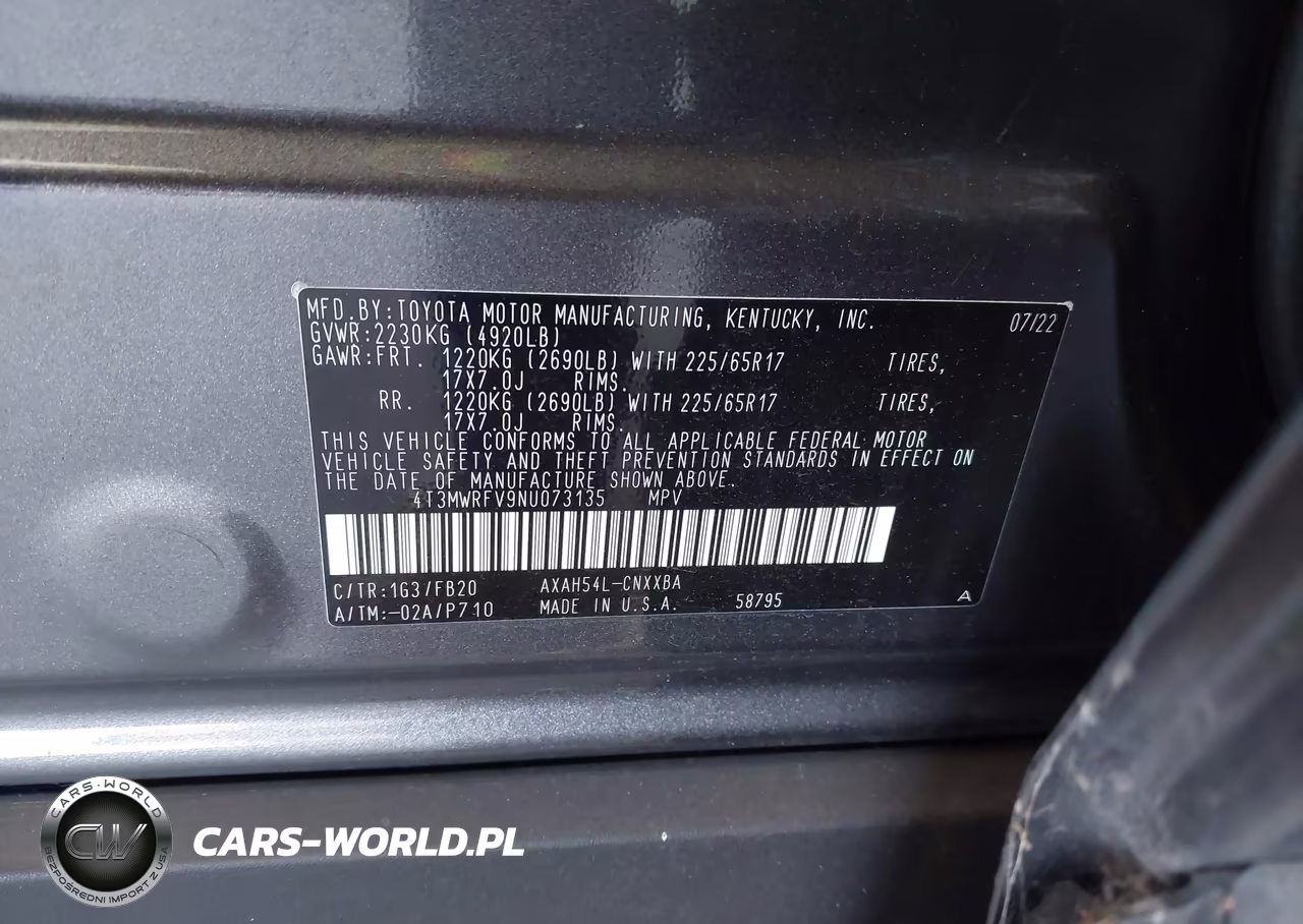 2022 Toyota Rav4 Hybrid Le VIN:4T3MWRFV9NU073135 - 9