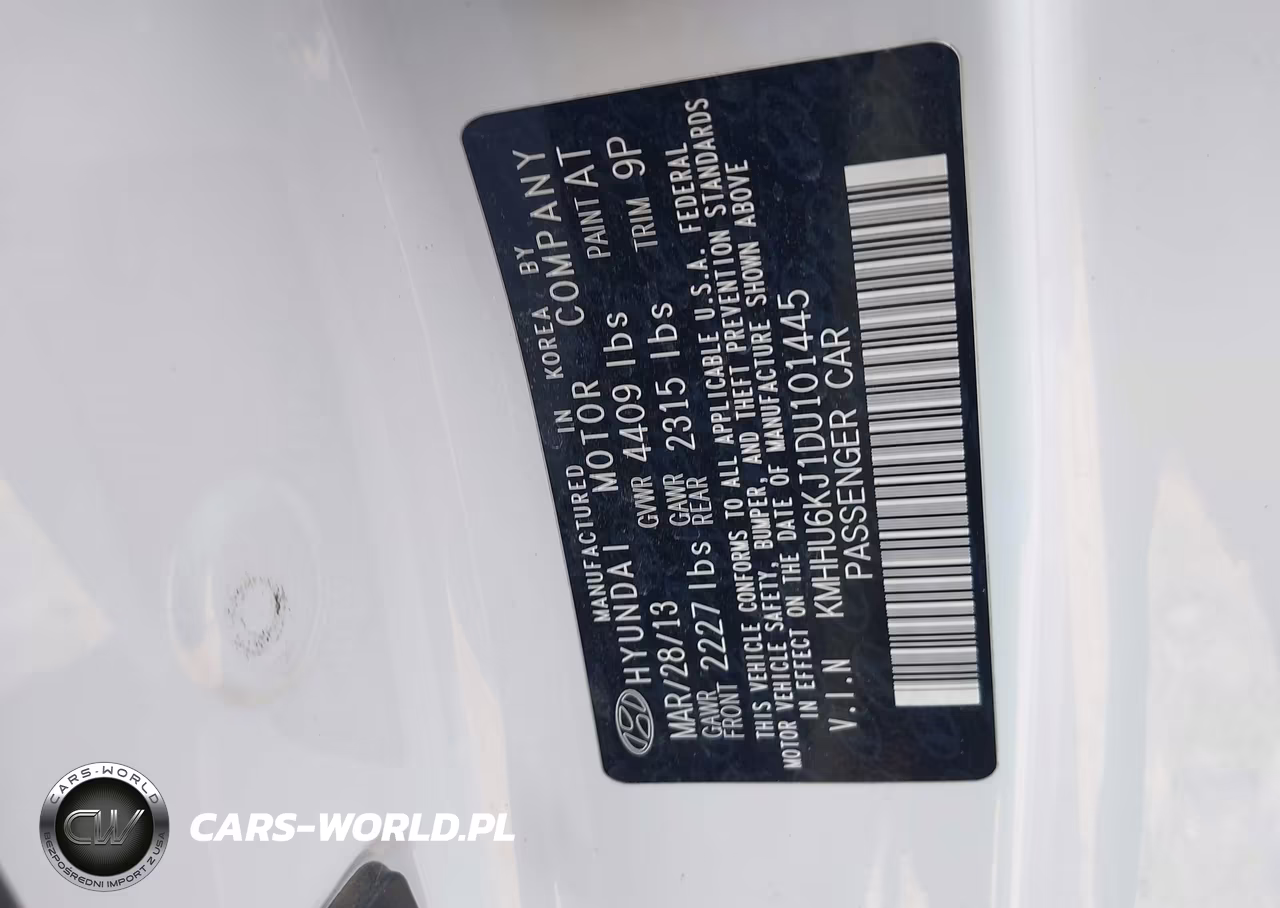 2013 Hyundai Genesis 3.8 Grand Touring VIN:KMHHU6KJ1DU101445 - 9
