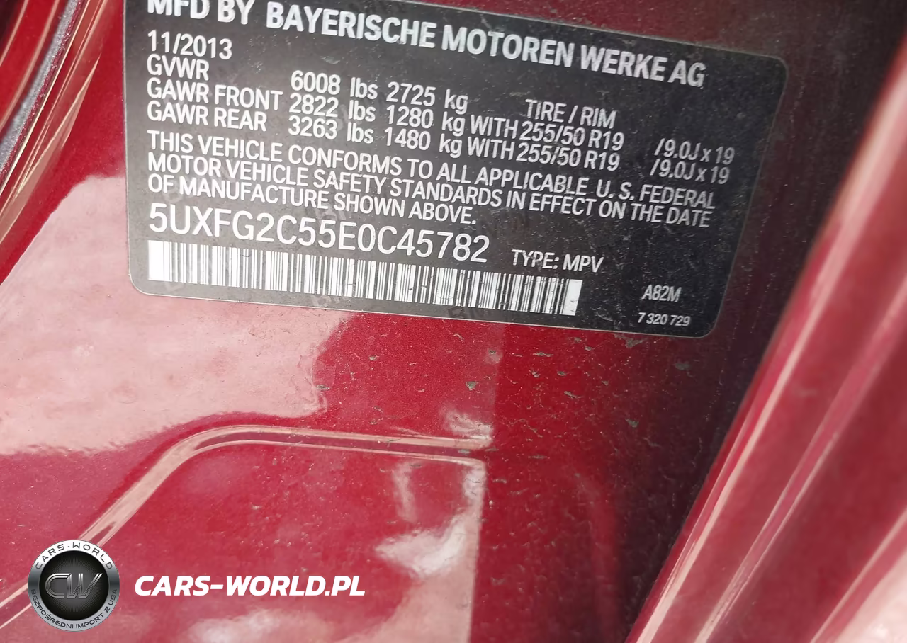 2014 BMW X6 xDrive35I VIN:5UXFG2C55E0C45782 - 9