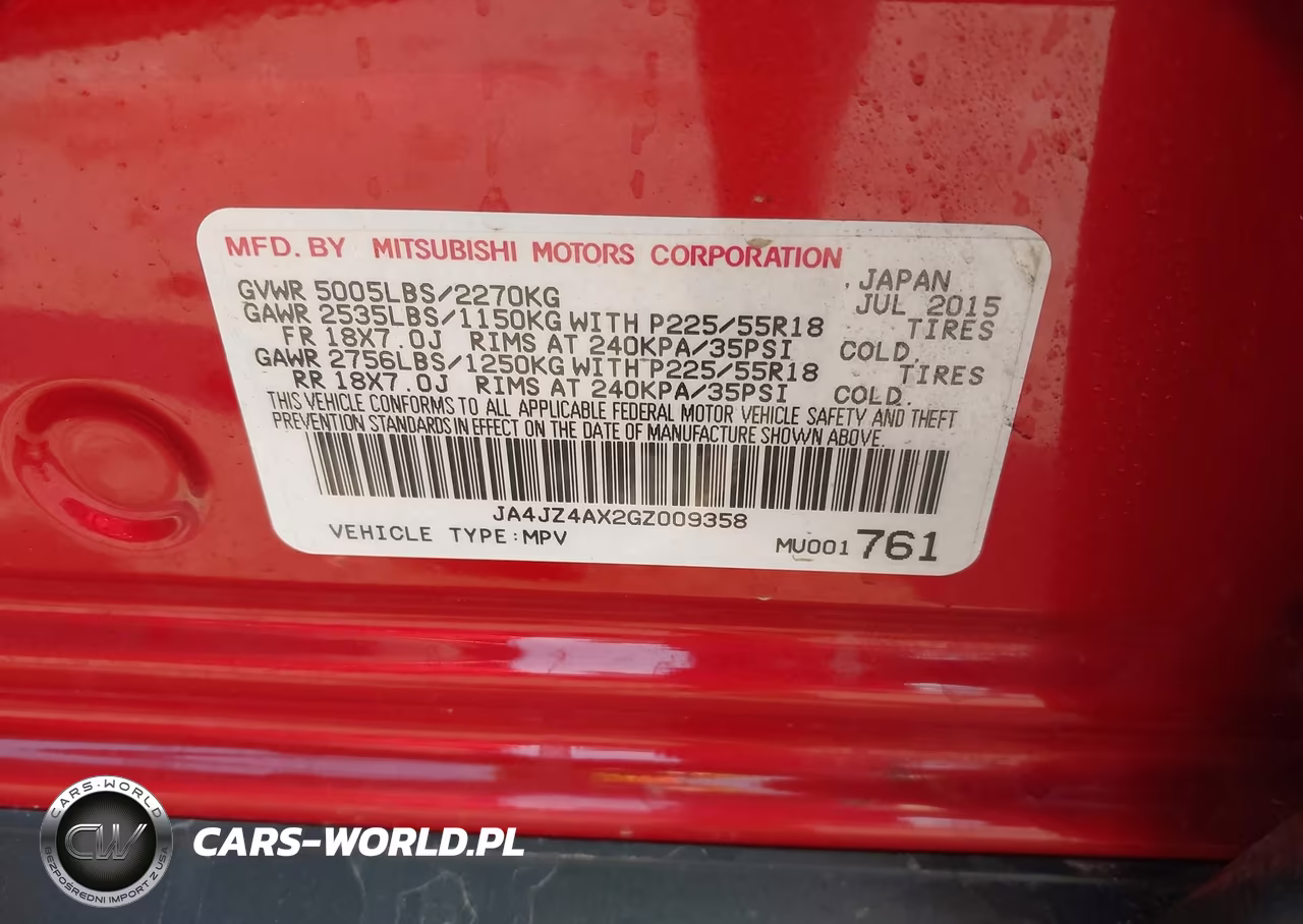 2016 Mitsubishi Outlander Gt VIN:JA4JZ4AX2GZ009358 - 9
