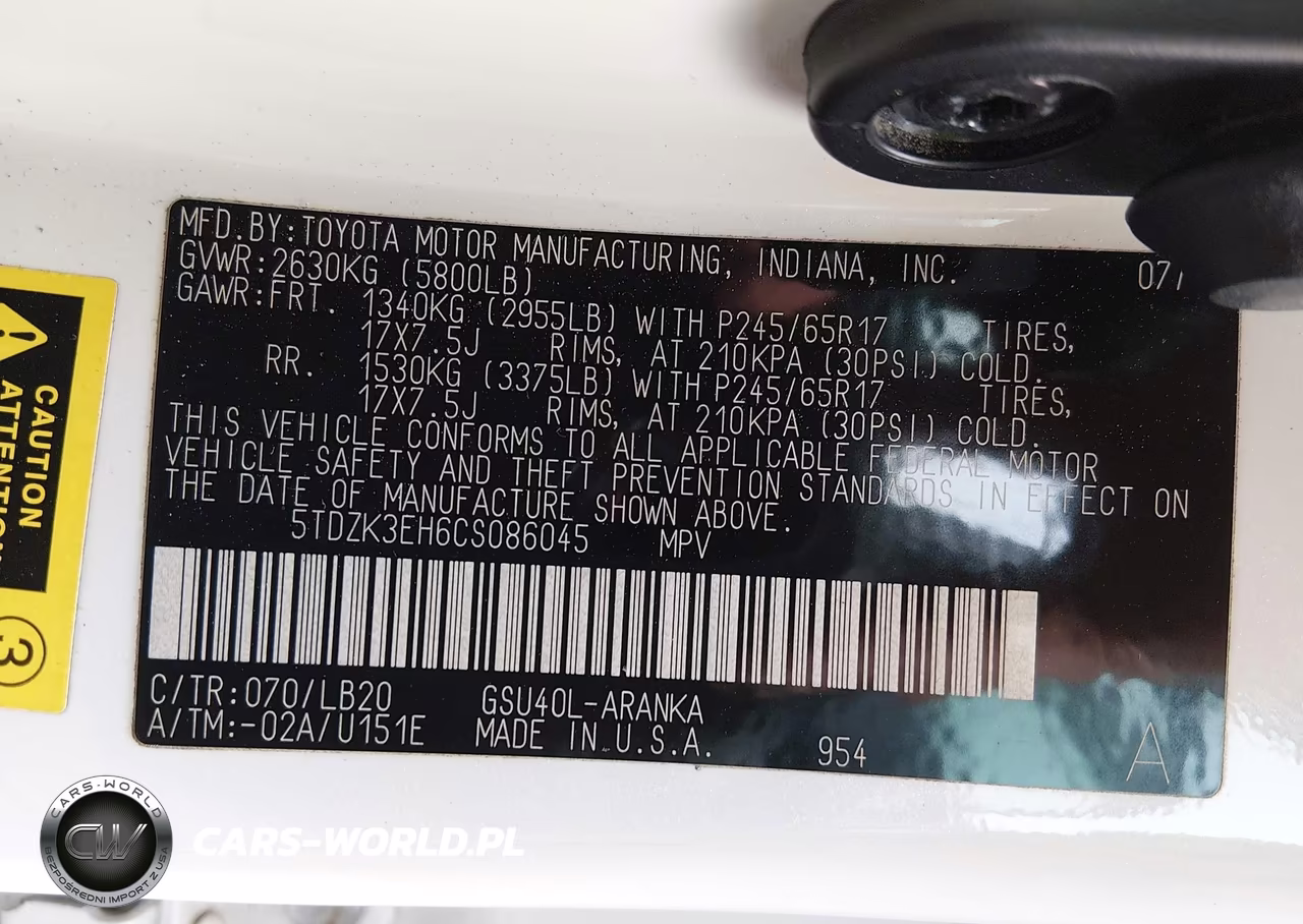 2012 Toyota Highlander Se V6 VIN:5TDZK3EH6CS086045 - 9