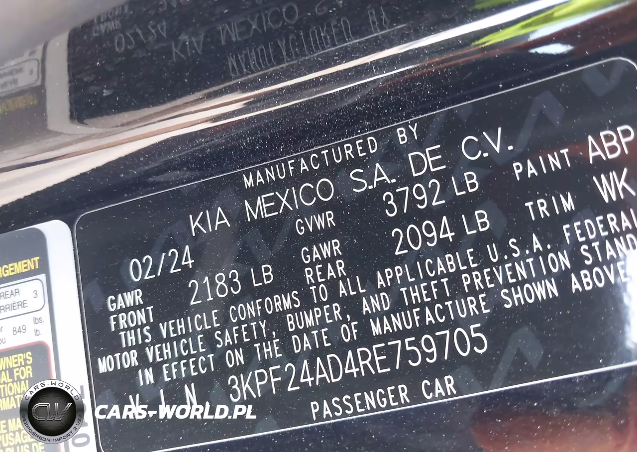 2024 Kia Forte Lxs VIN:3KPF24AD4RE759705 - 9