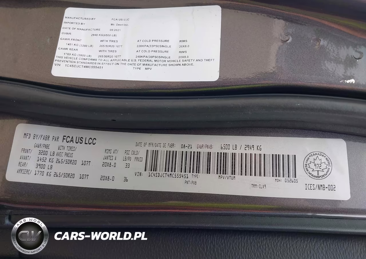 2021 Dodge Durango R-T VIN:1C4SDJCT4MC555451 - 9