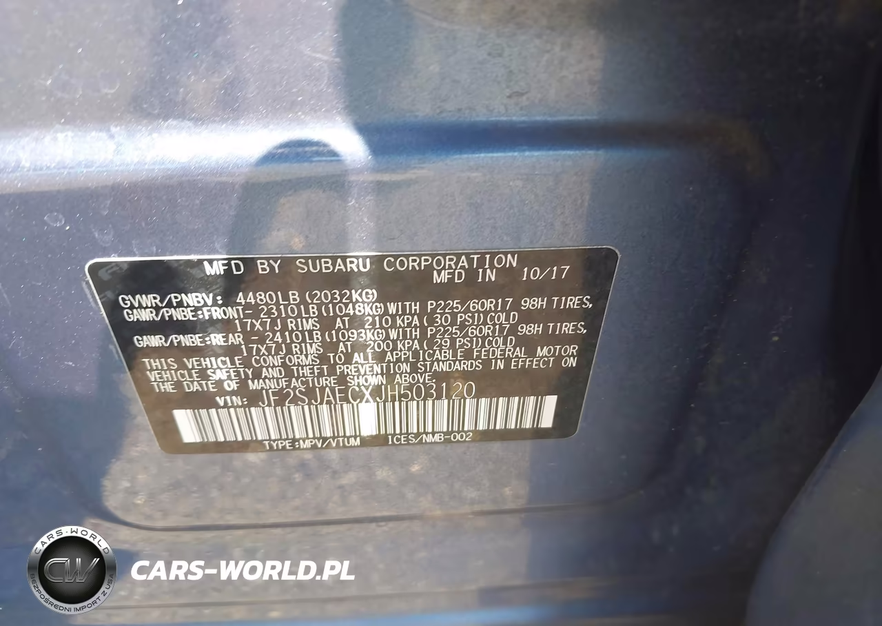 2018 Subaru Forester 2.5I Premium VIN:JF2SJAECXJH503120 - 9