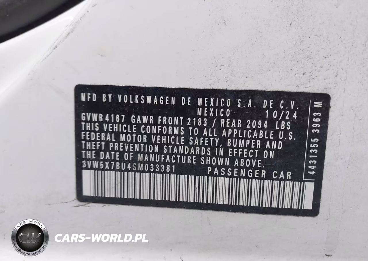 2025 Volkswagen Jetta 1.5T S VIN:3VW5X7BU4SM033381 - 9