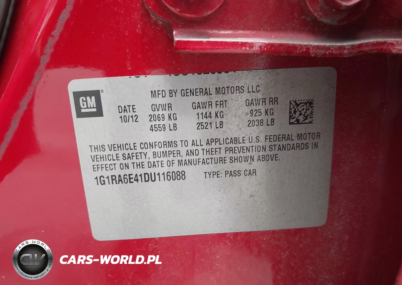 2013 Chevrolet Volt VIN:1G1RA6E41DU116088 - 9