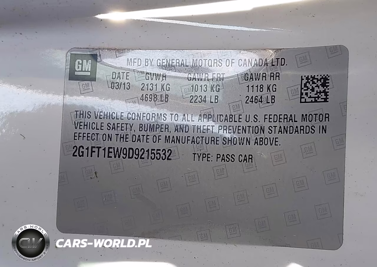 2013 Chevrolet Camaro 2Ss VIN:2G1FT1EW9D9215532 - 9