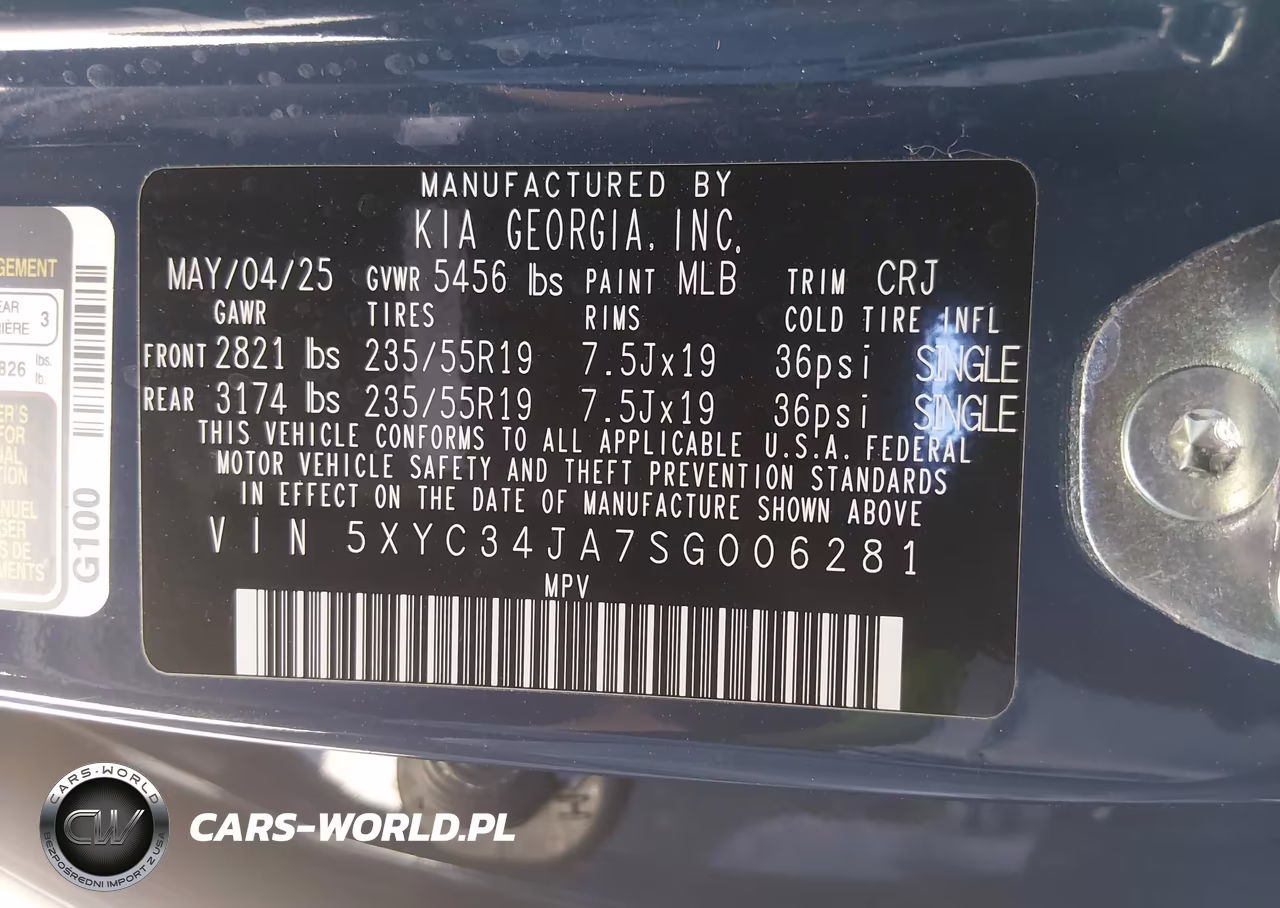 2025 Kia Ev6 Wind Rwd VIN:5XYC34JA7SG006281 - 9