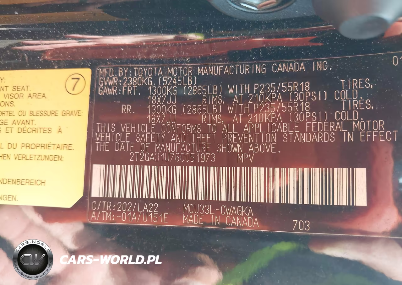 2006 Lexus Rx 330 VIN:2T2GA31U76C051973 - 9