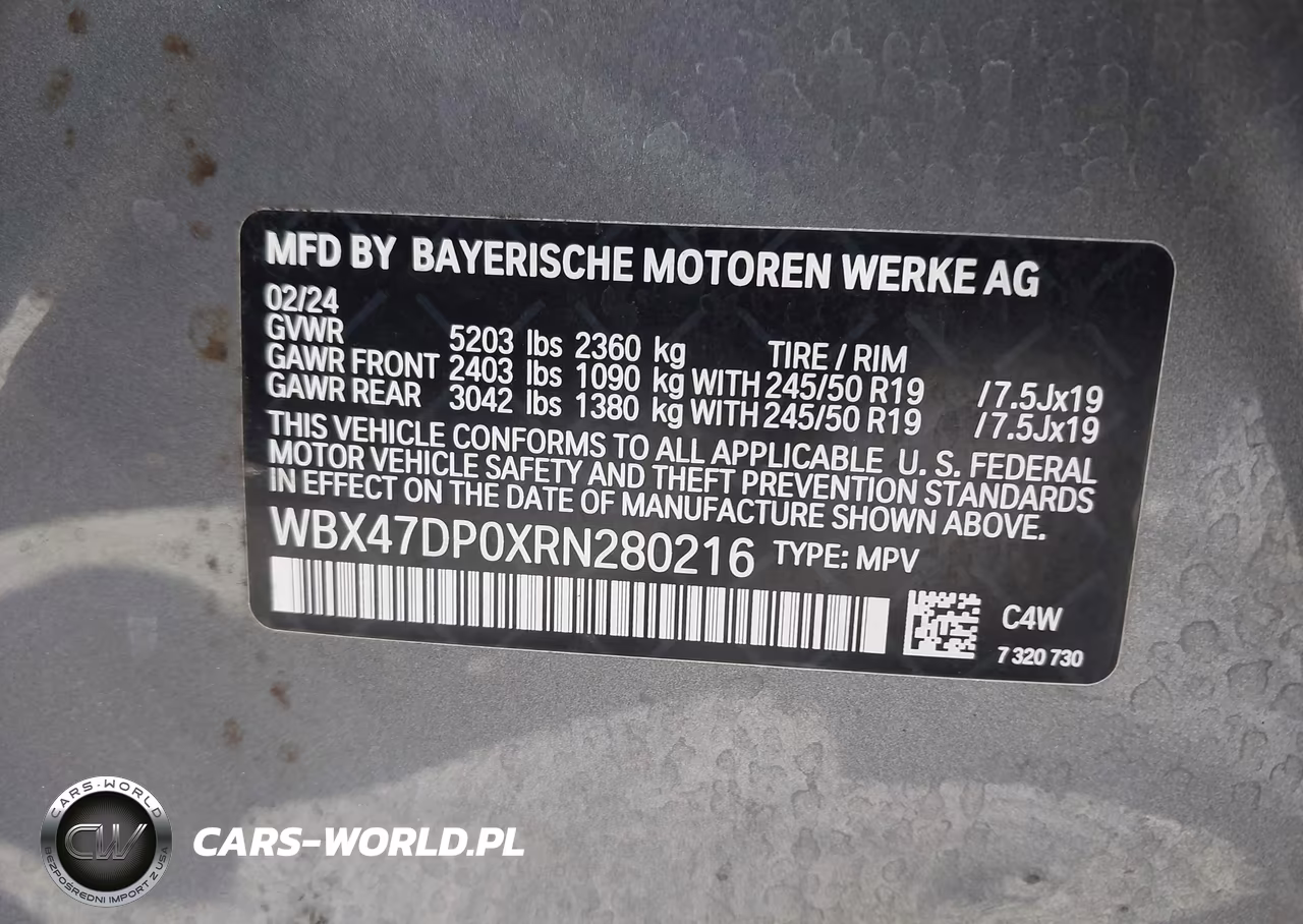 2024 BMW X3 Sdrive30I VIN:WBX47DP0XRN280216 - 9