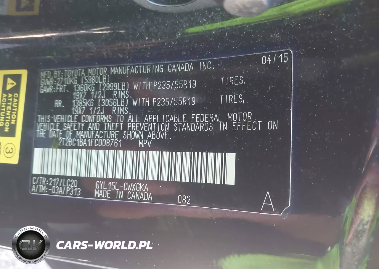 2015 Lexus Rx 450H VIN:2T2BC1BA1FC008761 - 9