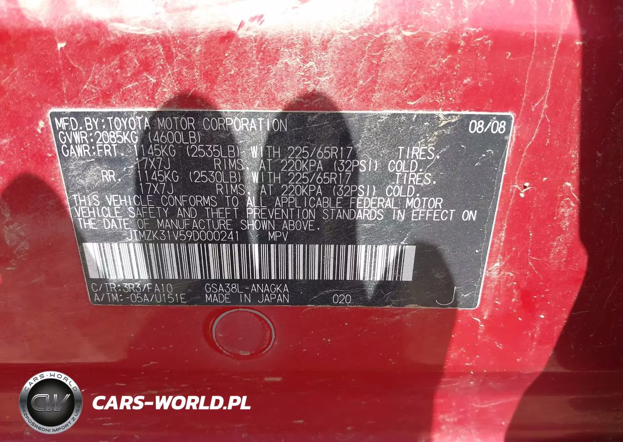2009 Toyota Rav4 Limited V6 VIN:JTMZK31V59D000241 - 9